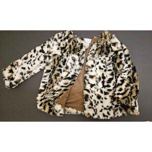 Piper Baby Leopard Print Faux Fur Coat – Girls Size11 months
